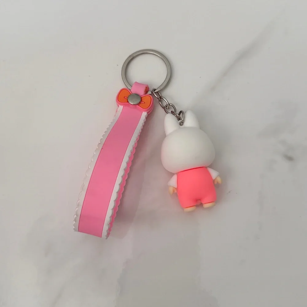 Pink Labubu Keychain - Picture 2 of 2